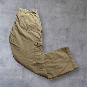 Carhartt Men's Khaki Cargo Carpenter Pants